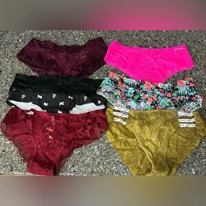 (6) pr. NWT VICTORIA’S SECRET & VICTORIA’S SECRET PINK Underwear Panties, sz S